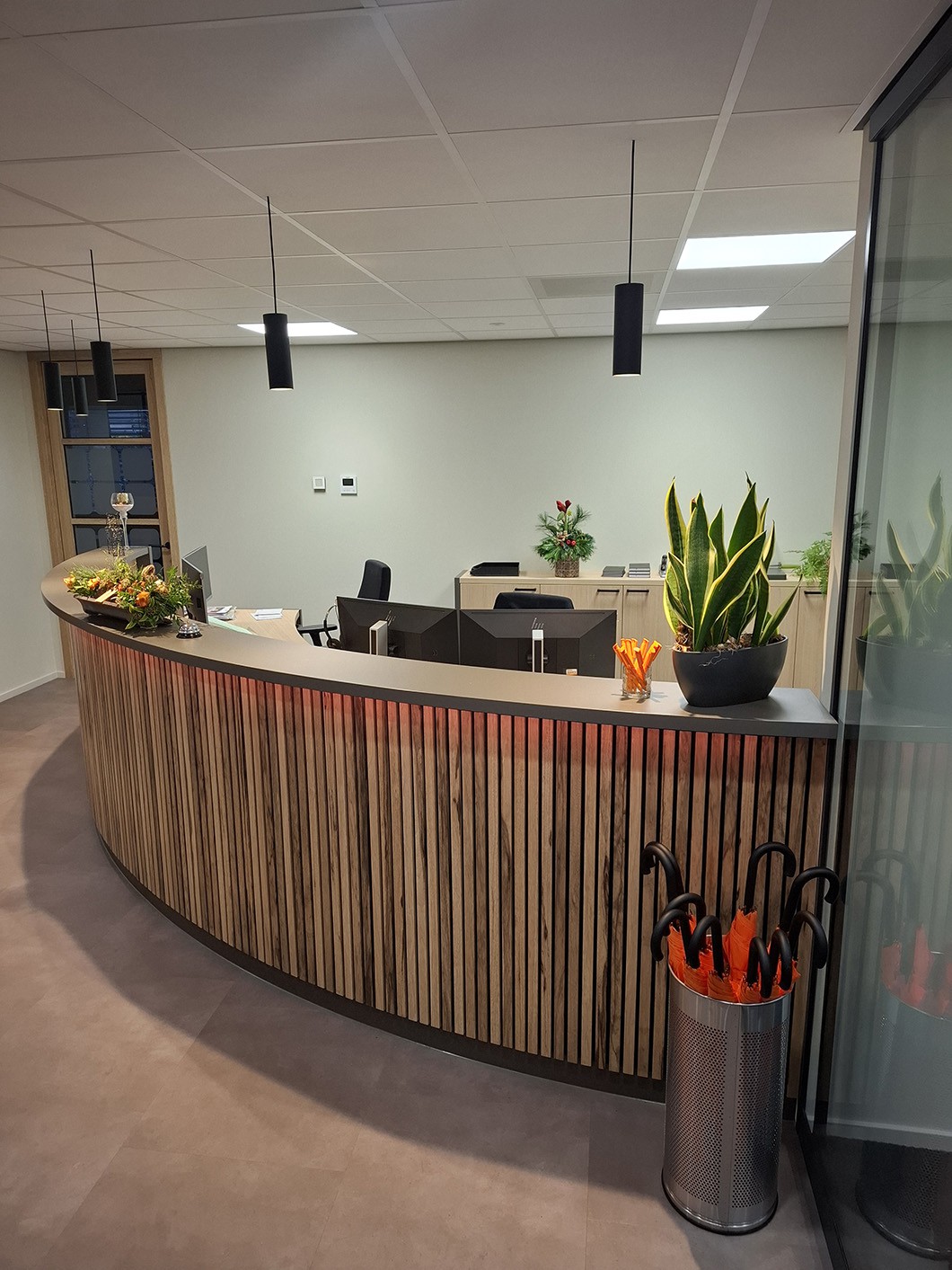 Ontvangstbalie met oog voor detail